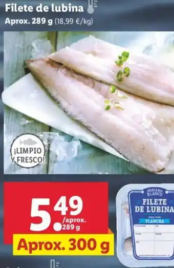 Lidl Fileta de lubina 289g oferta