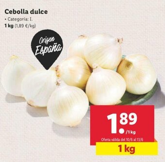 Lidl Cebolla dulce 1kg oferta