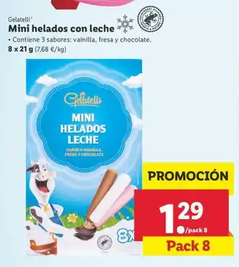 Lidl Mini helados con leche 8 x 21g oferta