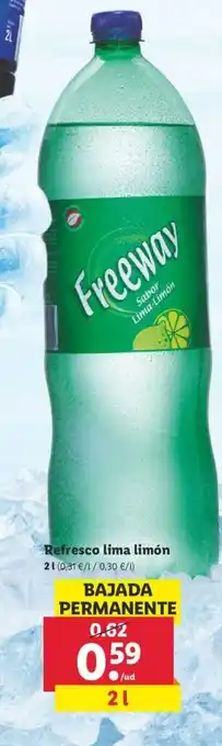Lidl Refresco lima limón 2L oferta
