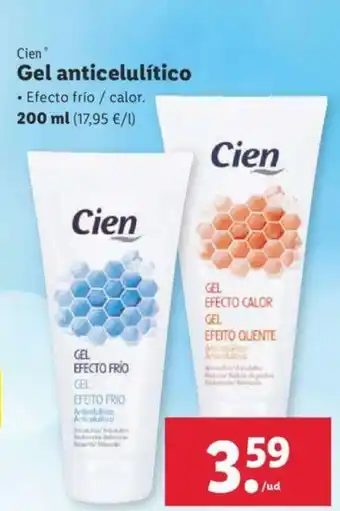 Lidl Gel anticelulitico 200ml oferta