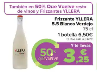 Carrefour Yllera Frizzante 5.5 Blanco Verdejo 75 cl oferta