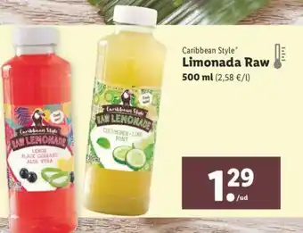 Lidl Limonada Raw 500ml oferta