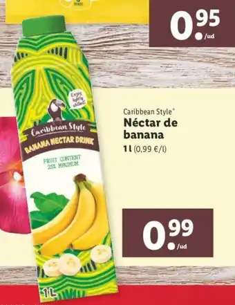 Lidl Nèctar de banana 1L oferta