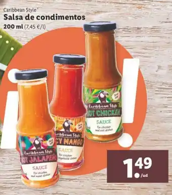 Lidl Salsa de condimentos 200ml oferta