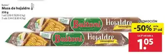 Lidl Masa De Hojaldre 230g oferta