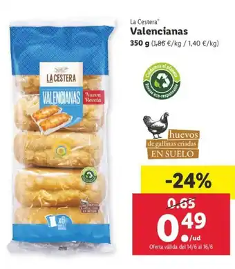 Lidl Velencianas 350g oferta