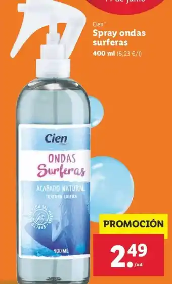 Lidl Spray ondas surferas 400ml oferta