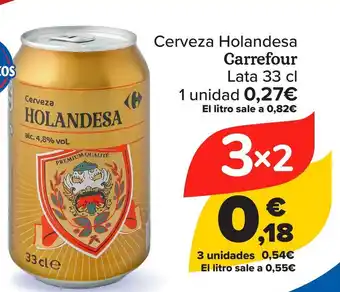 Carrefour Cerveza holandesa carrefrour oferta
