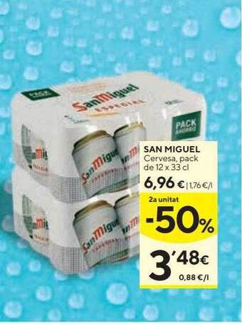 Caprabo 2a Unitat -50% San Miguel Cervesa oferta