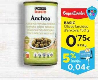 Caprabo Basic Olives Farcides D'anxova oferta