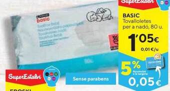 Caprabo Basic Tovalloletes Per A Nadó oferta