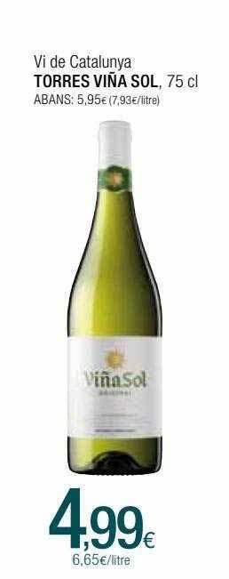 Condis Vi De Catalunya Torres Viña Sol oferta