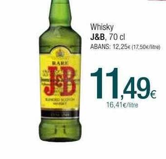 Condis Whisky J&b oferta