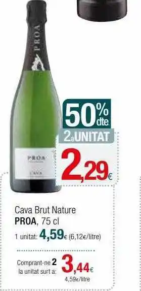 Condis Cava Brut Nature Proa oferta