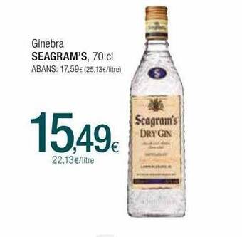 Condis Ginebra Seagram's oferta
