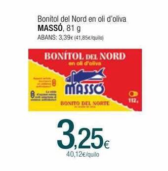 Condis Bonitol Del Nord En Oli D'oliva Massó oferta