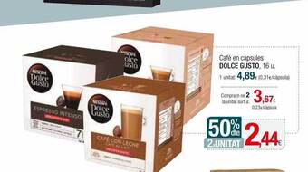 Condis Cafè En Càpsules Dolce Gusto oferta