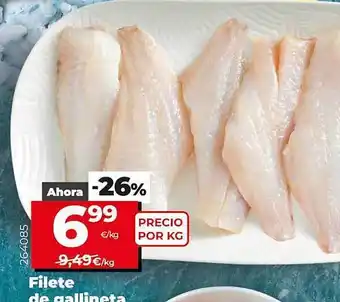 Dia Supermercados Filete De Gallineta oferta