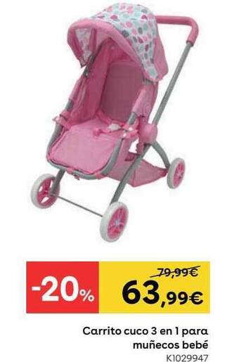 ToysRus Carrito Cuco 3 En 1 Para Muñecos Bebé oferta