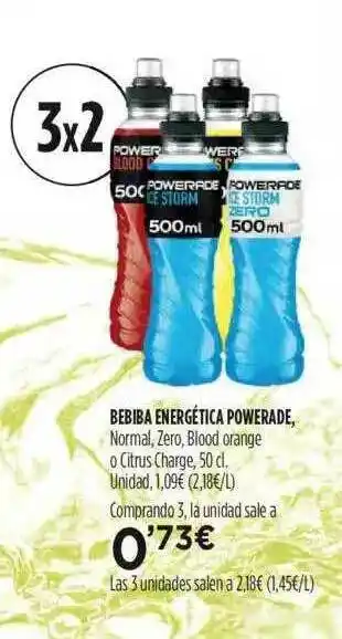 Fotoprix Bebiba Energetica Powerade 50cl oferta