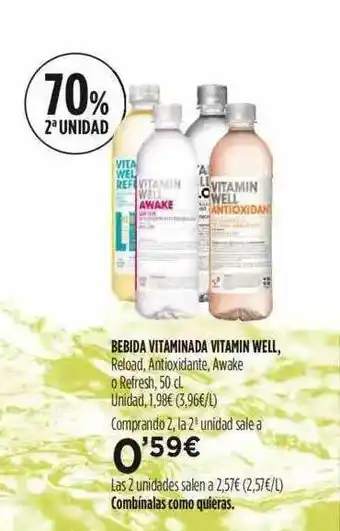 Fotoprix Bebida Vitaminada Vitamin Well oferta