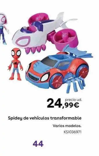 ToysRus Spidey De Vehículos Transformable oferta