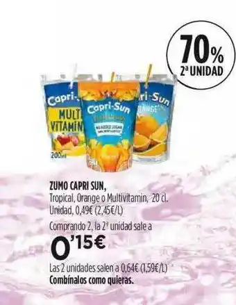 Fotoprix Zumo Capri Sun oferta