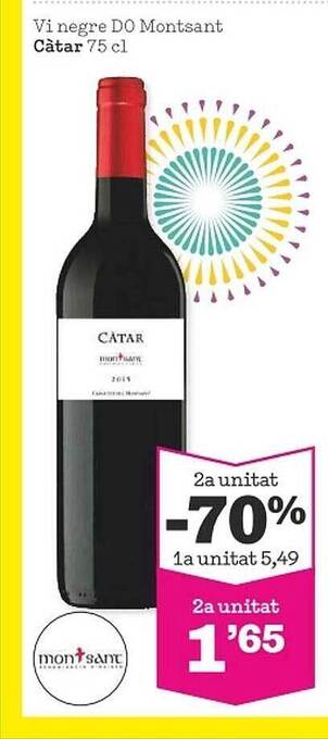 Sorli Vi Negre Do Montsant Càtar oferta
