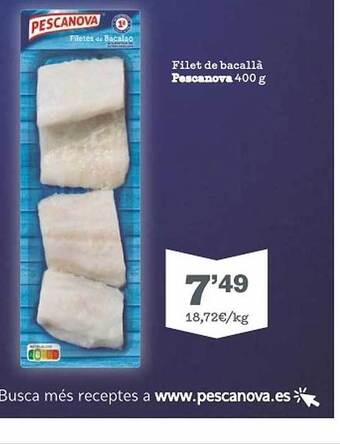 Sorli Filet De Bacallà Pescanova oferta