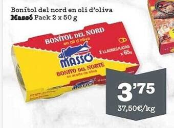 Sorli Bonítol Del Nord En Oli D'oliva Massó oferta