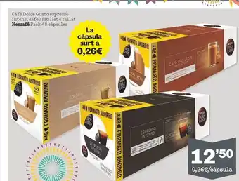 Sorli Cafè Dolce Gusto Espresso Intens, Cafè Amb Llet O Tallat Nescafé oferta
