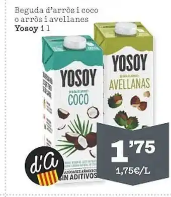 Sorli Beguda D'arròs I Coco O Arròs I Avellanes Yosoy oferta