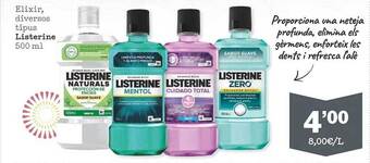 Sorli Elixir, Diversos Tipus Listerine oferta