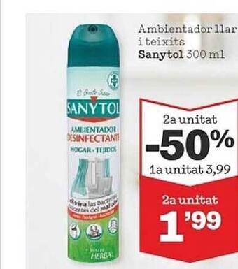 Sorli Ambientador Llar I Teixits Sanytol oferta