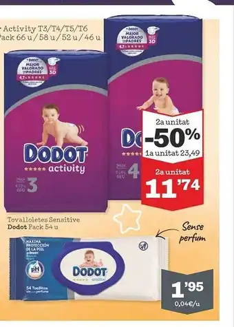 Sorli Tovalloletes Sensitive Dodot oferta