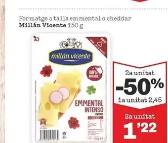 Sorli Formatge A Talls Emmental O Cheddar Millán Vicente oferta