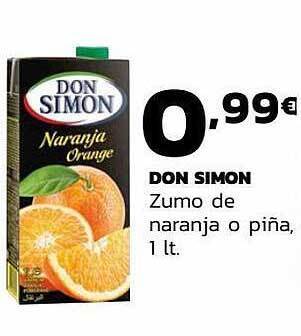Supermercados Lupa Don Simon Zumo De Naranja O Piña oferta