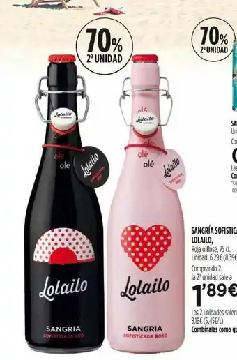 Fotoprix Sangria Sofistica Lolailo 75cl oferta