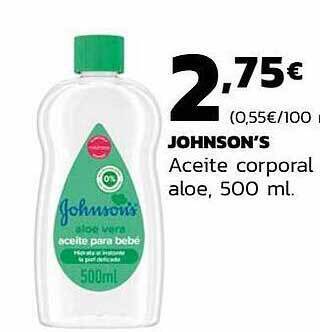 Supermercados Lupa Johnson's Aceite Corporal Aloe oferta