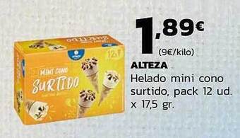 Supermercados Lupa Alteza Helado Mini Cono Surtido oferta
