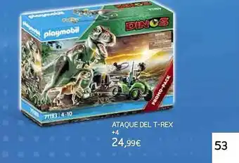 Toy Planet Playmobil Ataque Del T-rex oferta