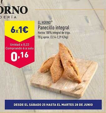 ALDI El Horno Panecillo Integral oferta