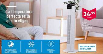 ALDI Quigg Ventilador De Columna oferta