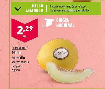 ALDI El Mercado Melón Amarillo oferta