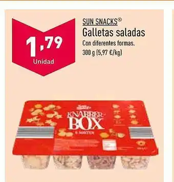 ALDI Sun Snacks Galletas Saladas oferta