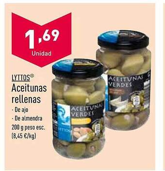 ALDI Lyttos Aceitunas Rellenas oferta