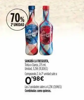 Fotoprix Sangria La Fresquita 275ml oferta