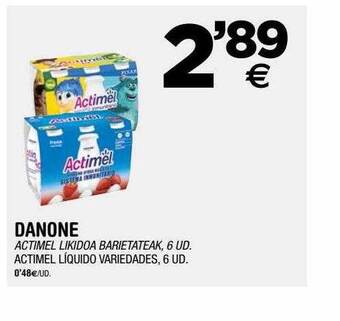 BM Supermercados Danone Actimel Liquido Variedades oferta