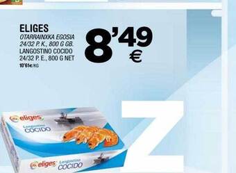 BM Supermercados Eliges Langostino Cocido oferta